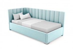 Кровать угловая Хлоя интерьерная +основание (80х200) 5 кат. ткани в Уфе - ufa.ok-mebel.com | фото