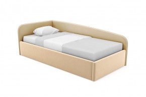 Кровать угловая Лэсли интерьерная +настил ДСП (120х200) 3 кат. ткани в Уфе - ufa.ok-mebel.com | фото