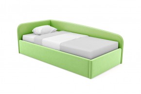 Кровать угловая Лэсли интерьерная +основание (120х200) 1 кат. ткани в Уфе - ufa.ok-mebel.com | фото
