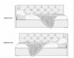 Кровать угловая Мия интерьерная +основание/ПМ/бельевое дно (80х200) в Уфе - ufa.ok-mebel.com | фото 5