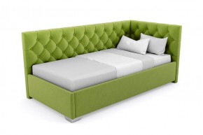 Кровать угловая Виола интерьерная +основание/ПМ/бельевое дно (120х200) в Уфе - ufa.ok-mebel.com | фото