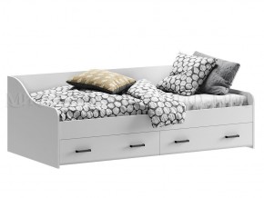 ВЕГА NEW Кровать 900 с настилом ЛДСП (Белый глянец/белый) в Уфе - ufa.ok-mebel.com | фото 1