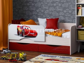 Кровать Юниор-12 с фотопеч. "Тачки" в Уфе - ufa.ok-mebel.com | фото