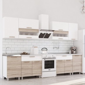 Кухня Айсбери 2.4 м (Белый/Дуб Сонома) в Уфе - ufa.ok-mebel.com | фото