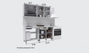 Кухня Кантри 1.6 Готовое решение столешница 26мм в Уфе - ufa.ok-mebel.com | фото 2