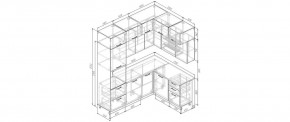 Кухня угловая Элеганция 2200*1700 (Стол. 38мм) в Уфе - ufa.ok-mebel.com | фото 2