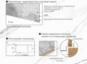 Кухонный фартук со столешницей (А-06) в едином стиле (3050 мм) в Уфе - ufa.ok-mebel.com | фото 7
