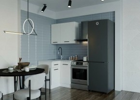 Кухонный гарнитур Белый Глянец 1000*1000 (Стол. 38мм) в Уфе - ufa.ok-mebel.com | фото