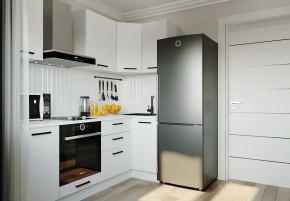 Кухонный гарнитур Белый Глянец 2200*1000 (Стол. 26мм) в Уфе - ufa.ok-mebel.com | фото