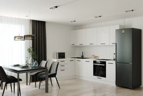 Кухонный гарнитур Белый Глянец 2600*1600 (Стол. 26мм) в Уфе - ufa.ok-mebel.com | фото