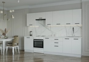 Кухонный гарнитур Белый Глянец 3000 (Стол. 38мм) в Уфе - ufa.ok-mebel.com | фото