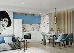 Кухонный гарнитур Капри 2550 (Стол. 26мм) в Уфе - ufa.ok-mebel.com | фото