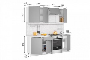 Кухонный гарнитур Кельн 2100 (софт пломбир) в Уфе - ufa.ok-mebel.com | фото 2