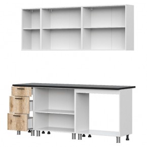 МОДУС ЛАЙТ Кухонный гарнитур 2.0 м (Дуб Делано/Черный) в Уфе - ufa.ok-mebel.com | фото 2
