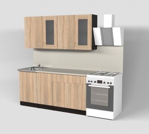 Кухня Симона Демо 1700 (Венга/Дуб Сонома) в Уфе - ufa.ok-mebel.com | фото