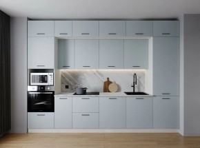 Кухонный гарнитур Смоки 3400 (Стол. 26мм) в Уфе - ufa.ok-mebel.com | фото