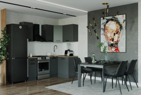 Кухонный гарнитур угловой Антрацит 2000х1200 (Стол. 38мм) в Уфе - ufa.ok-mebel.com | фото