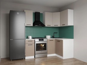 Кухонный гарнитур угловой Каппучино 2000*1200 (Стол. 38мм) в Уфе - ufa.ok-mebel.com | фото