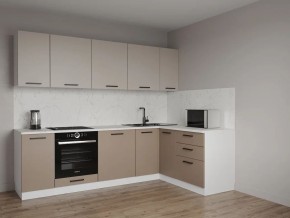 Кухонный гарнитур угловой Каппучино 2600*1600 (Стол. 38мм) в Уфе - ufa.ok-mebel.com | фото