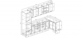 Кухонный гарнитур угловой Каппучино 3200*1400 (Стол. 26мм) в Уфе - ufa.ok-mebel.com | фото 2