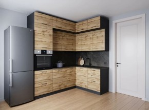 Кухонный гарнитур угловой Крафт 2200*1700 (Стол. 26мм) в Уфе - ufa.ok-mebel.com | фото