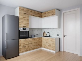 Кухонный гарнитур угловой Лада 2200*1700 (Стол. 26мм) в Уфе - ufa.ok-mebel.com | фото