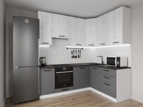 Кухонный гарнитур угловой Санторини 2200*1600 h950 (Стол. 26мм) в Уфе - ufa.ok-mebel.com | фото