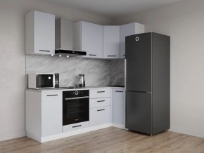Кухонный гарнитур угловой Смоки 2200*1000 (Стол. 38 мм) в Уфе - ufa.ok-mebel.com | фото
