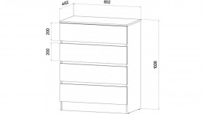 ЛЕНОРА Спальный гарнитур (модульный) графит в Уфе - ufa.ok-mebel.com | фото 3