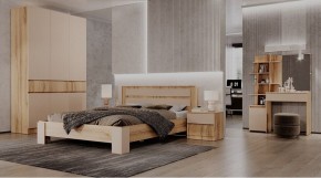 ЛЕНОРА Спальный гарнитур (модульный) кашемир в Уфе - ufa.ok-mebel.com | фото