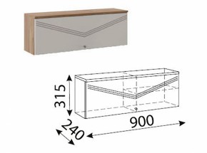 Лимба (гостиная) М10 Шкаф навесной малый в Уфе - ufa.ok-mebel.com | фото