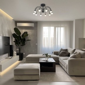 Люстра на штанге Eurosvet Ragno 90035/10 LED черный в Уфе - ufa.ok-mebel.com | фото 5