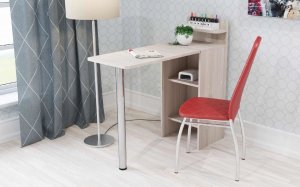 Стол маникюрный 4 трансформер с полками в Уфе - ufa.ok-mebel.com | фото