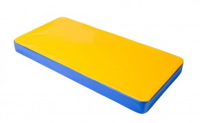 Мат гимнастический 1х0,5х0,08м цв. синий-желтый в Уфе - ufa.ok-mebel.com | фото 1