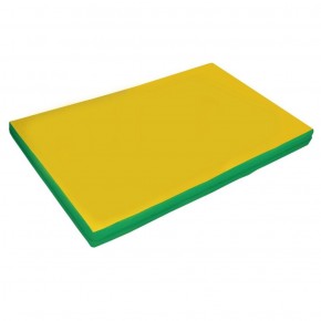 Мат гимнастический, прямоугольный. Длина 2 м, ширина 1 м, толщина 8 см зеленый-желтый   в Уфе - ufa.ok-mebel.com | фото