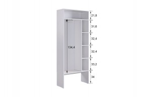 МЕРСИ Прихожая (модульная) белое дерево в Уфе - ufa.ok-mebel.com | фото 5