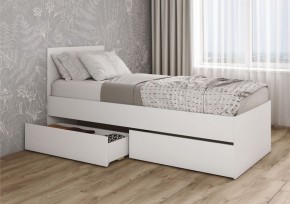 МОРИ КРМЯ 900.1/1 Кровать с нишей под ящики (настил) белый в Уфе - ufa.ok-mebel.com | фото 2