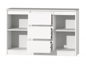 МС "Хилтон" Комод №4 1200 (белый текстурный) в Уфе - ufa.ok-mebel.com | фото 3