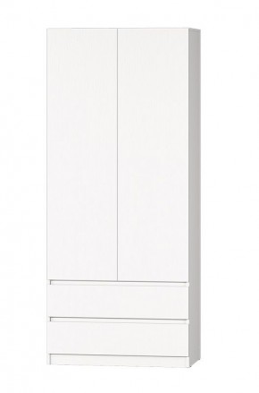 МС "Хилтон" Шкаф №3 900 (Белый текстурный) в Уфе - ufa.ok-mebel.com | фото 2