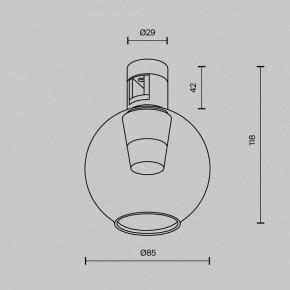 Накладной светильник Maytoni Bubble TR148-1-3W4K-BS в Уфе - ufa.ok-mebel.com | фото 5