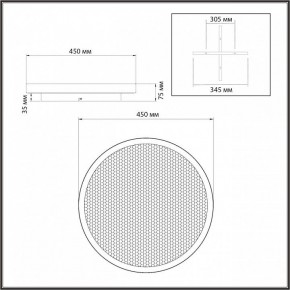 Накладной светильник Sonex Shimmers 7736/60L в Уфе - ufa.ok-mebel.com | фото 8