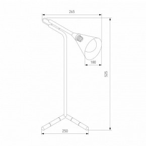 Настольная лампа декоративная Eurosvet Enigma 01186/1 черный в Уфе - ufa.ok-mebel.com | фото 3