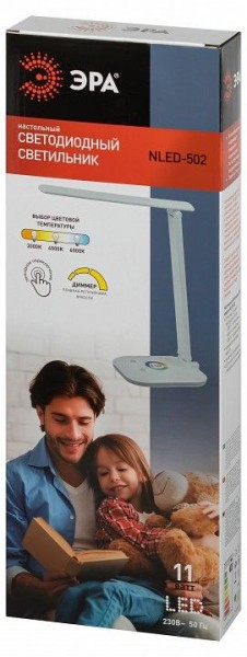 Настольная лампа офисная Эра  NLED-502-11W-W в Уфе - ufa.ok-mebel.com | фото 6