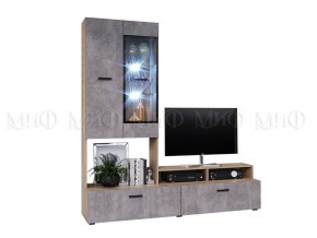 Нэнси New Центральная секция (ЛДСП) Бетон светлый/Сонома в Уфе - ufa.ok-mebel.com | фото