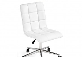 Офисное кресло Квадро экокожа белая / хром в Уфе - ufa.ok-mebel.com | фото 6