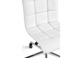 Офисное кресло Квадро экокожа белая / хром в Уфе - ufa.ok-mebel.com | фото 7