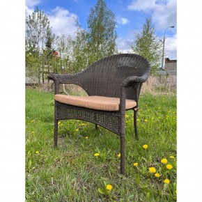 Плетеное кресло LV-140B-Brown с подушкой в комплекте в Уфе - ufa.ok-mebel.com | фото 1