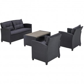 Плетеный комплект мебелис диваном AFM-804G Dark Grey в Уфе - ufa.ok-mebel.com | фото 3