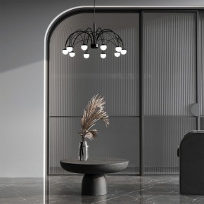 Подвесная люстра Eurosvet Ragno 90034/10 LED черный в Уфе - ufa.ok-mebel.com | фото 4