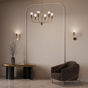 Подвесная люстра Eurosvet Rhyton 60167/6 латунь в Уфе - ufa.ok-mebel.com | фото 6